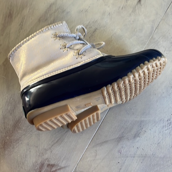 Womens Jack Rogers Navy Duck Boots Size 7 - Picture 4 of 5
